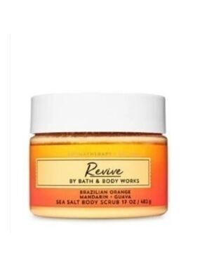 REVIVE AROMATHERAPY BODY SCRUB BRAZILIAN ORANGE MANDARIN GUAVA BATH & BODY WORKS